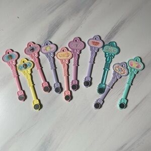 Precious Places 10 magnetic keys vintage Fisher Price 1988.     5 1/4" long